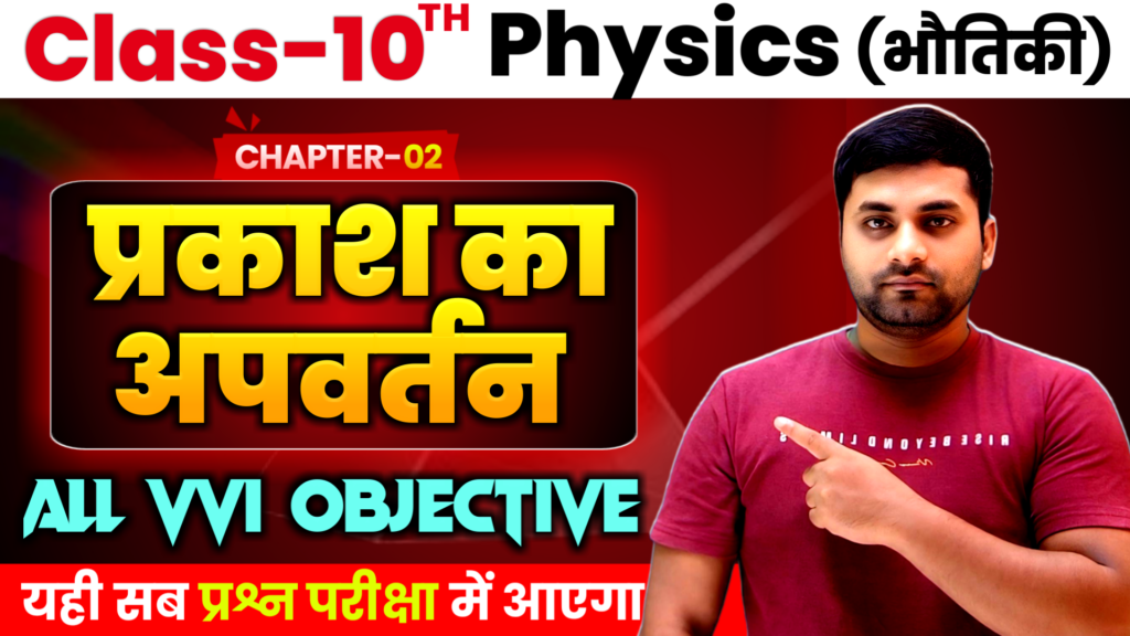 Class 10 Physics prakash ka apvartan objective Question 2025